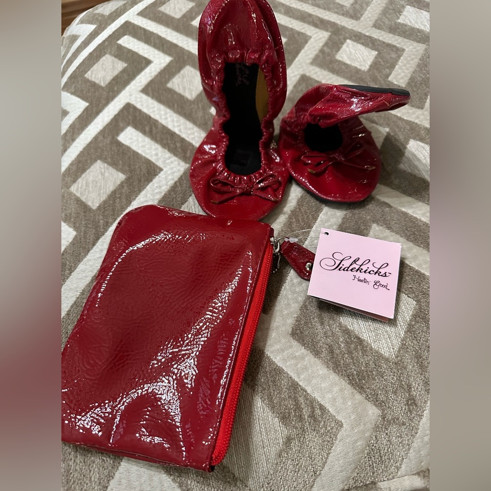 Red Sidekick flats